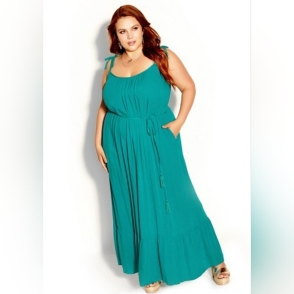 NWT City Chic Maxi Dress sz S/16 - Picture 1 of 9